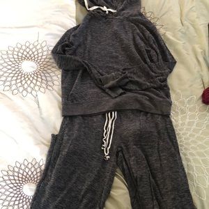 Sweats and sweater set